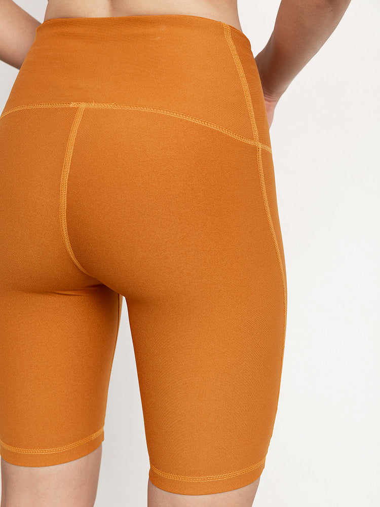 Mustard Biker Shorts